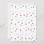 Invitation d'anniversaire Rainbow Ice Pops Pop on (Dos)