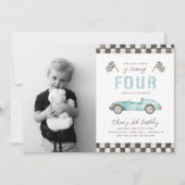 Invitation d'anniversaire rapide | 4e Invitation à (Devant)