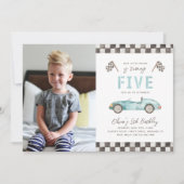 Invitation d'anniversaire rapide | 5e invitation à (Devant)