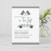 Invitation d'anniversaire rapide, Voiture de cours (Debout devant)