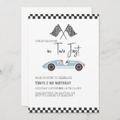 Invitation d'anniversaire rapide, Voiture de cours (Devant / Derrière)