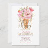 Invitation d'anniversaire rayée Fruits de Glace Co (Devant)