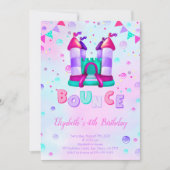 Invitation d'anniversaire rebondissante (Devant)