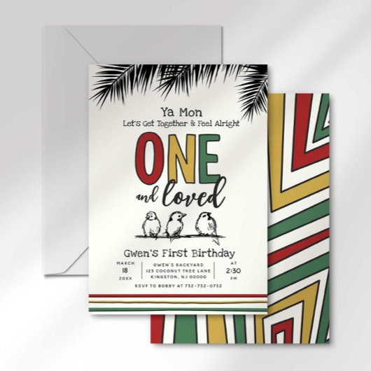Invitation d'anniversaire reggae pour un premier a