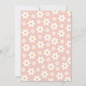 Invitation d'anniversaire Retro Daisy Five Floral (Dos)