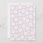 Invitation d'anniversaire Retro Daisy THREE Floral (Dos)