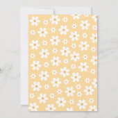 Invitation d'anniversaire Retro Daisy THREE Floral (Dos)