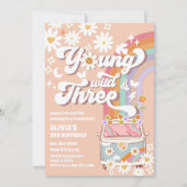 Invitation d'anniversaire rétro pour fourgonnette  (Devant)