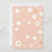 Invitation d'anniversaire Rétro Rainbow Daisy (Dos)