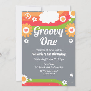 Invitation d'anniversaire Retro Super