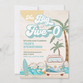 Invitation d'anniversaire Rétro Surf Van (Devant)