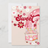 Invitation d'anniversaire Retro Sweet One (Devant)