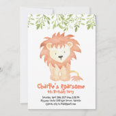 Invitation d'anniversaire Roarsome (Devant)