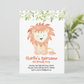 Invitation d'anniversaire Roarsome (Debout devant)
