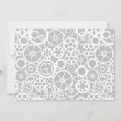 Invitation d'anniversaire robot (Dos)