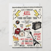 Invitation d'anniversaire Rock & Roll - Anniversai (Devant)