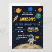 Invitation d'anniversaire Rocket Adventure (Devant / Derrière)