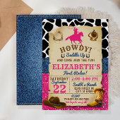 Invitation d'anniversaire Rodeo Cowgirl