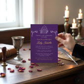 Invitation d'anniversaire Romantasy Médiévale