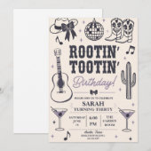 Invitation d'anniversaire Rootin' Tootin' (Devant / Derrière)