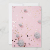 Invitation d'anniversaire rose (Dos)