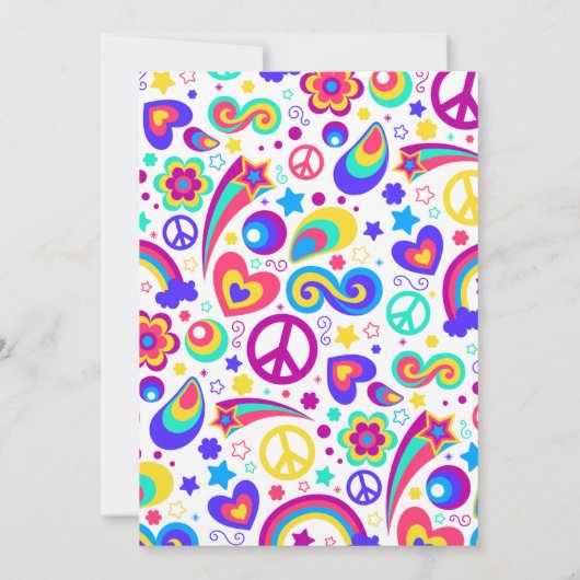 Invitation d'anniversaire rose (Dos)