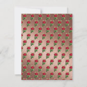 Invitation d'anniversaire ROSE ENCHANTÉE (Dos)