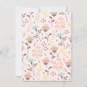 Invitation d'anniversaire rose moderne (Dos)