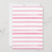 Invitation d'anniversaire rose pour fille de soiré (Dos)