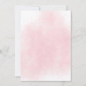 Invitation d'anniversaire rose pour fille de soiré (Dos)