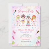 Invitation d'anniversaire rose pour fille pour soi (Devant)