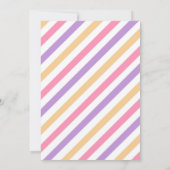 Invitation d'anniversaire rose pour fille pour soi (Dos)