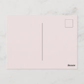 Invitation d'anniversaire rose pour filles au thèm (Dos)