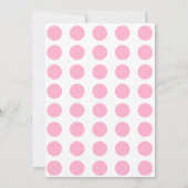 Invitation d'anniversaire rose pour les filles (Dos)