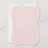 invitation d'anniversaire rose pour les filles (Dos)