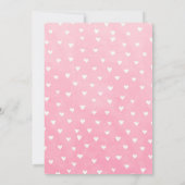 Invitation d'anniversaire rose rouge Little Sweeth (Dos)