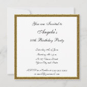 Invitation d'anniversaire rouge Rouge (Dos)