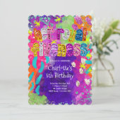 Invitation d'anniversaire Royal Fiveness 5 ans (Debout devant)