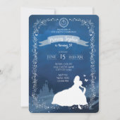 Invitation d'anniversaire royale de princesse de c (Devant)