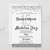 Invitation d'anniversaire Ruby Red Quinceañera (Dos)
