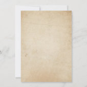 Invitation d'anniversaire Rustic Vintage Retro (Dos)
