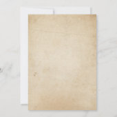 Invitation d'anniversaire Rustic Vintage Retro (Dos)