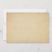 Invitation d'anniversaire rustique citrouille Prem (Dos)