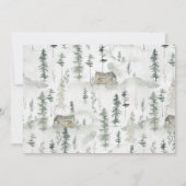 Invitation d'anniversaire rustique de forêt boisée (Dos)