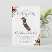 Invitation d'anniversaire rustique de l'État de Ca (Debout devant)