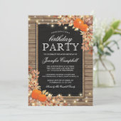Invitation d'anniversaire Rustique de Récolte (Debout devant)