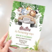 Invitation d'anniversaire Safari