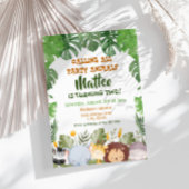 Invitation d'anniversaire Safari