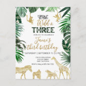 Invitation d'anniversaire Safari (Devant)