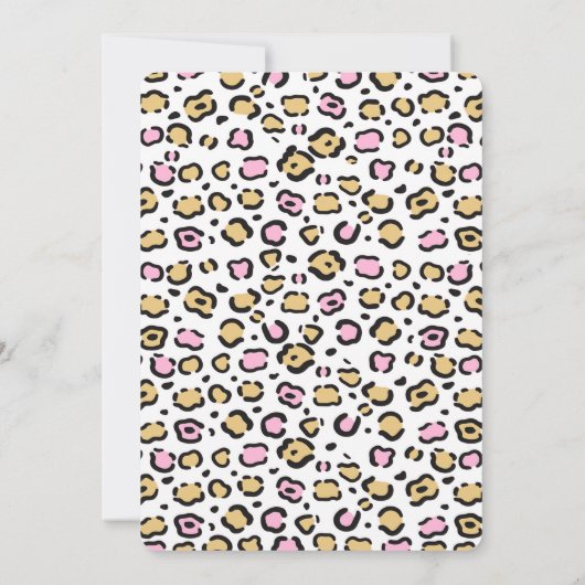 Invitation d'anniversaire Safari (Dos)